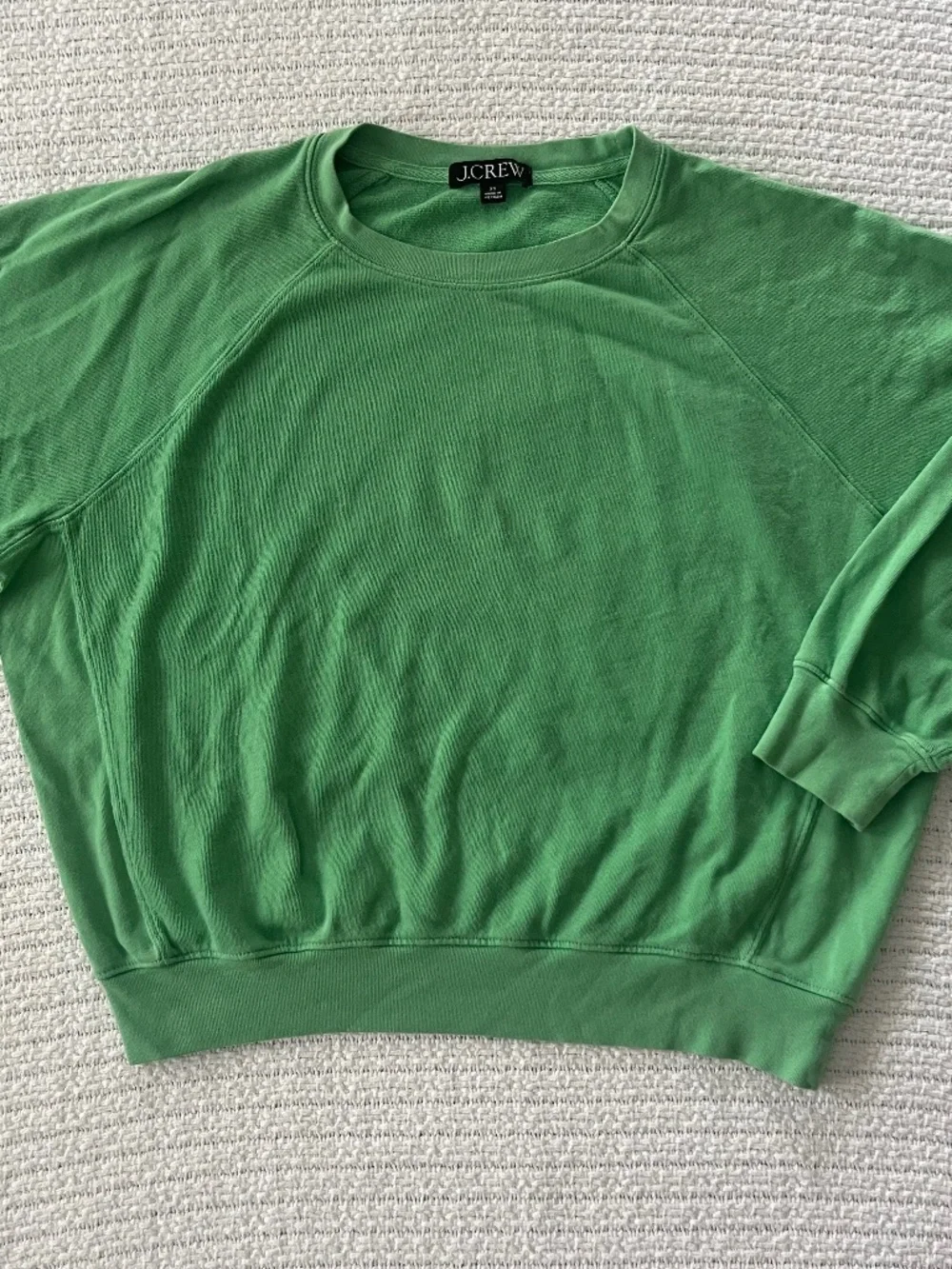 J.Crew Green Relaxed Crew Neck